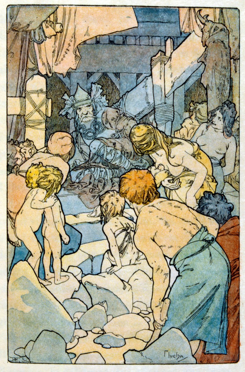 Illustratie door Alphonse Mucha uit 