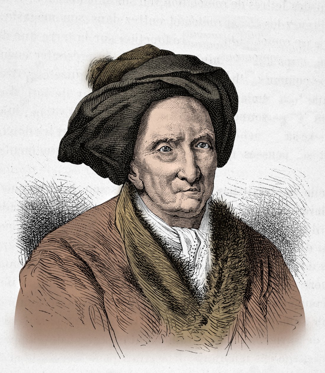 Portret van Bernard Le Bouyer de Fontenelle (Gravure) door Alphonse Marie de Neuville