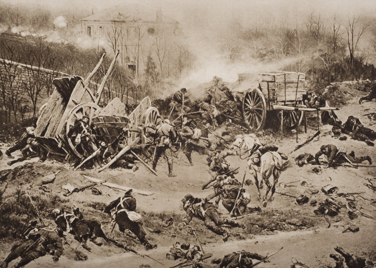 De Slag bij Champigny, 30 november 1870, illustratie uit 