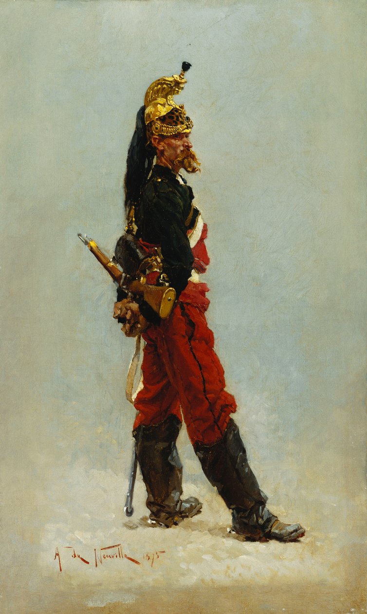 Een Draak, 1875 door Alphonse Marie de Neuville