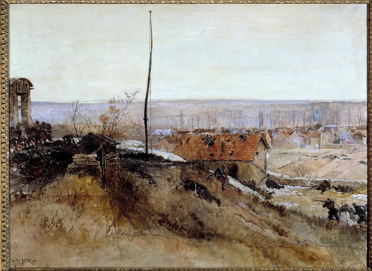 Oorlog van 1870-1871: aanval op de kalkoven bij de Platriere de Champigny op 2 december door Alphonse Marie de Neuville