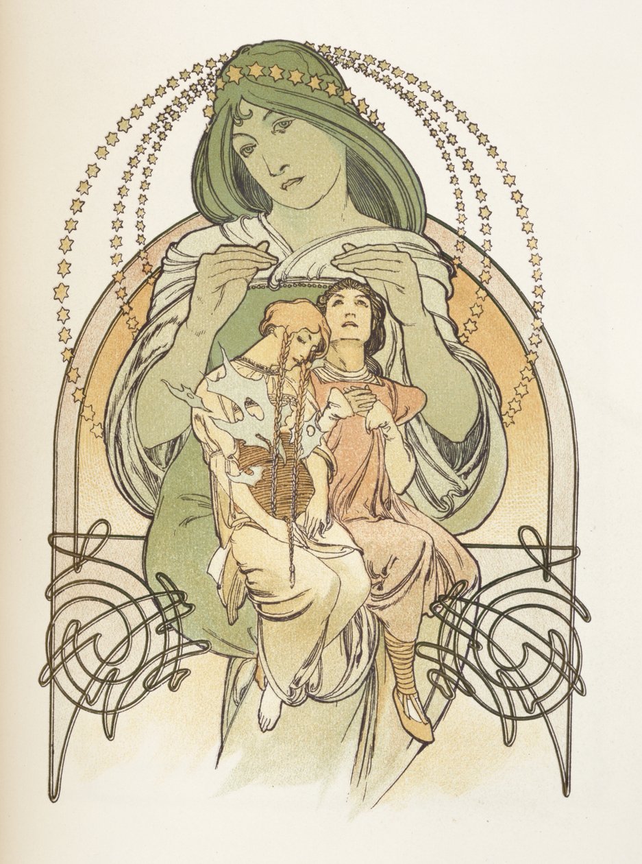 Illustratie uit Ilsee, Prinses van Tripoli, 1897 door Alphonse Mucha
