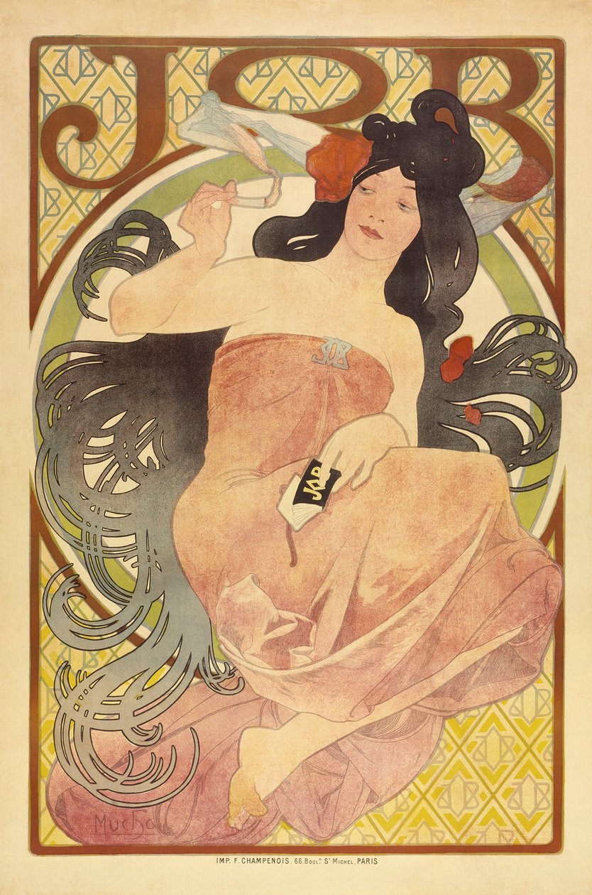 Vacature door Alphonse Mucha