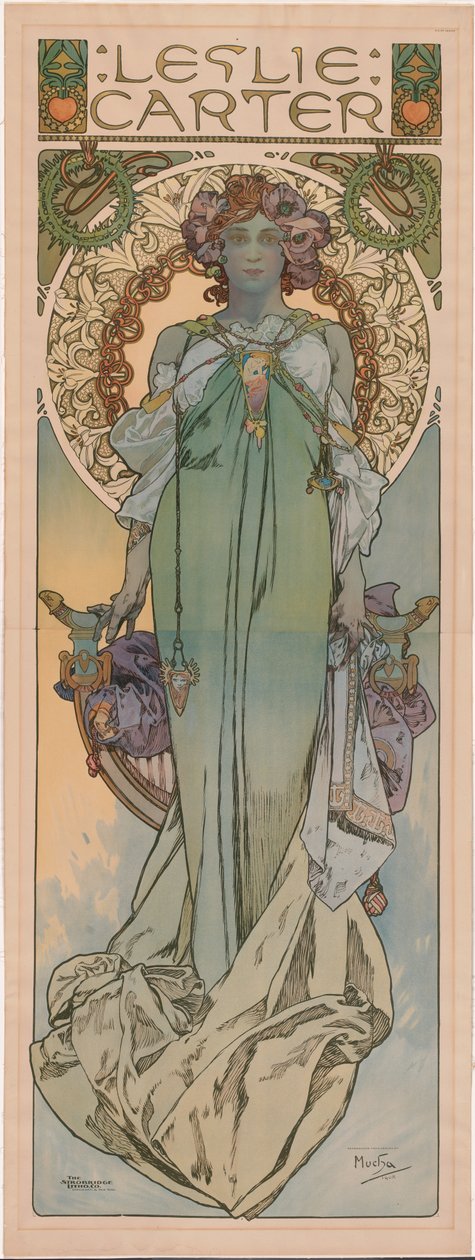 Leslie Carter door Alphonse Mucha
