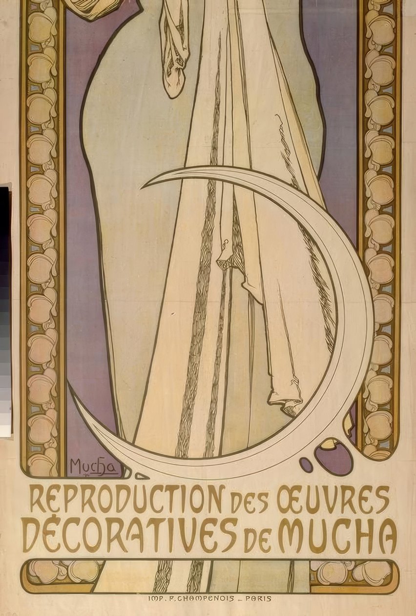 Lygie – Reproductie van decoratieve werken van Mucha door Alphonse Mucha