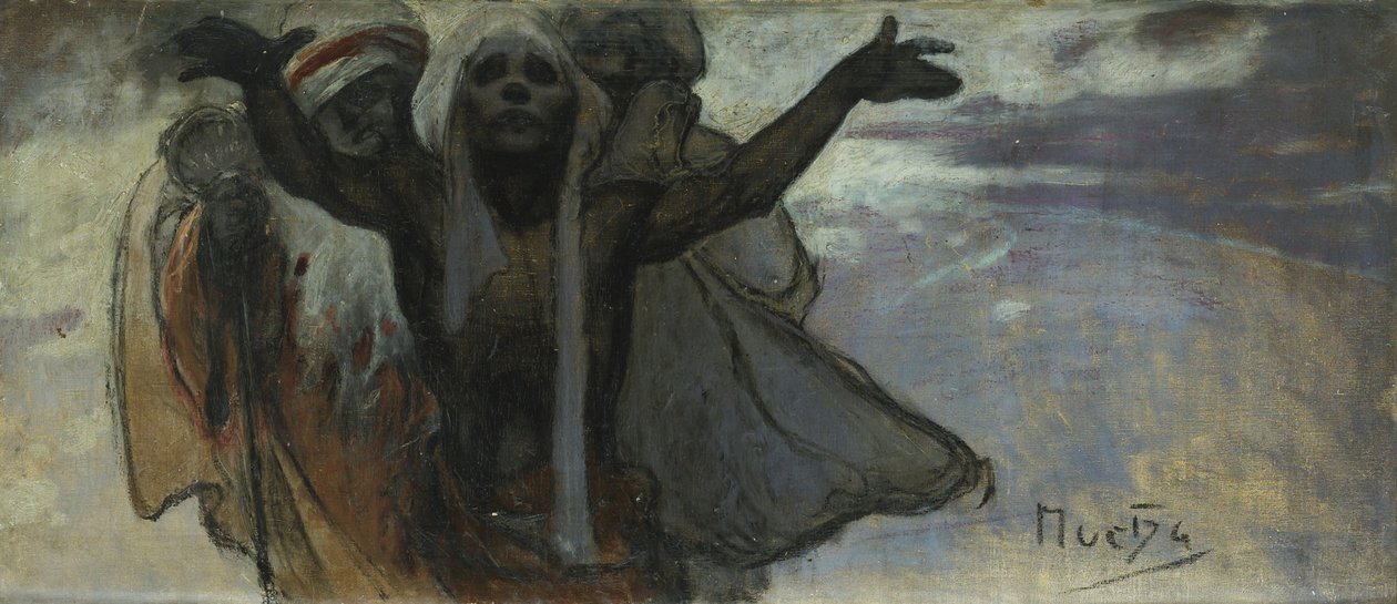 Studie voor het Slavisch Epos door Alphonse Mucha
