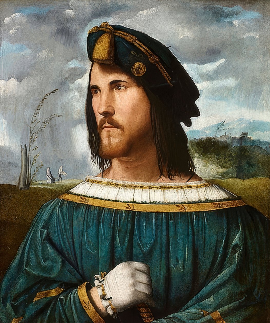 Portret van een Edelman (Cesare Borgia) door Altobello Melone