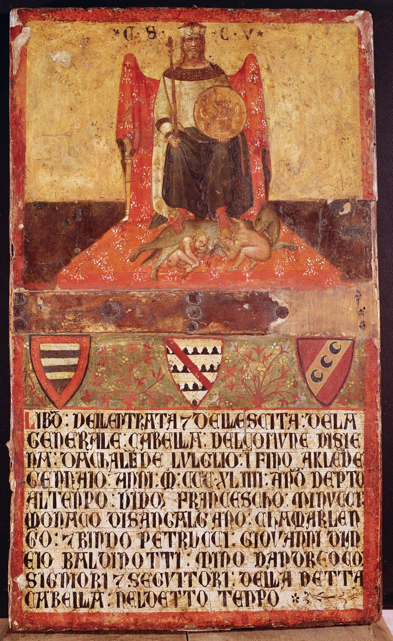 Biccherna van Goed Bestuur, 1344 door Ambrogio Lorenzetti