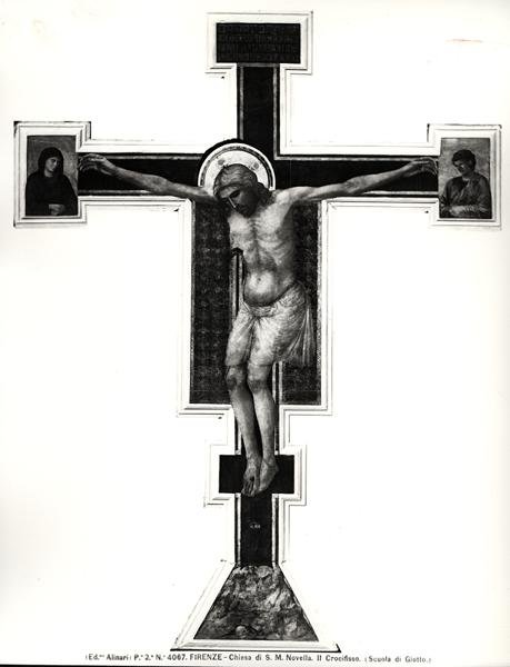 De Kruisiging door Ambrogio Bondone (school of) Giotto