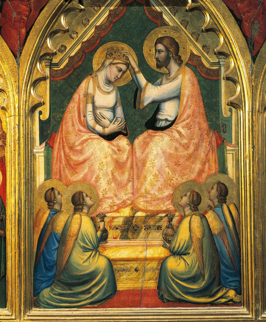 Kroning van de Maagd door Ambrogio Bondone (workshop) Giotto
