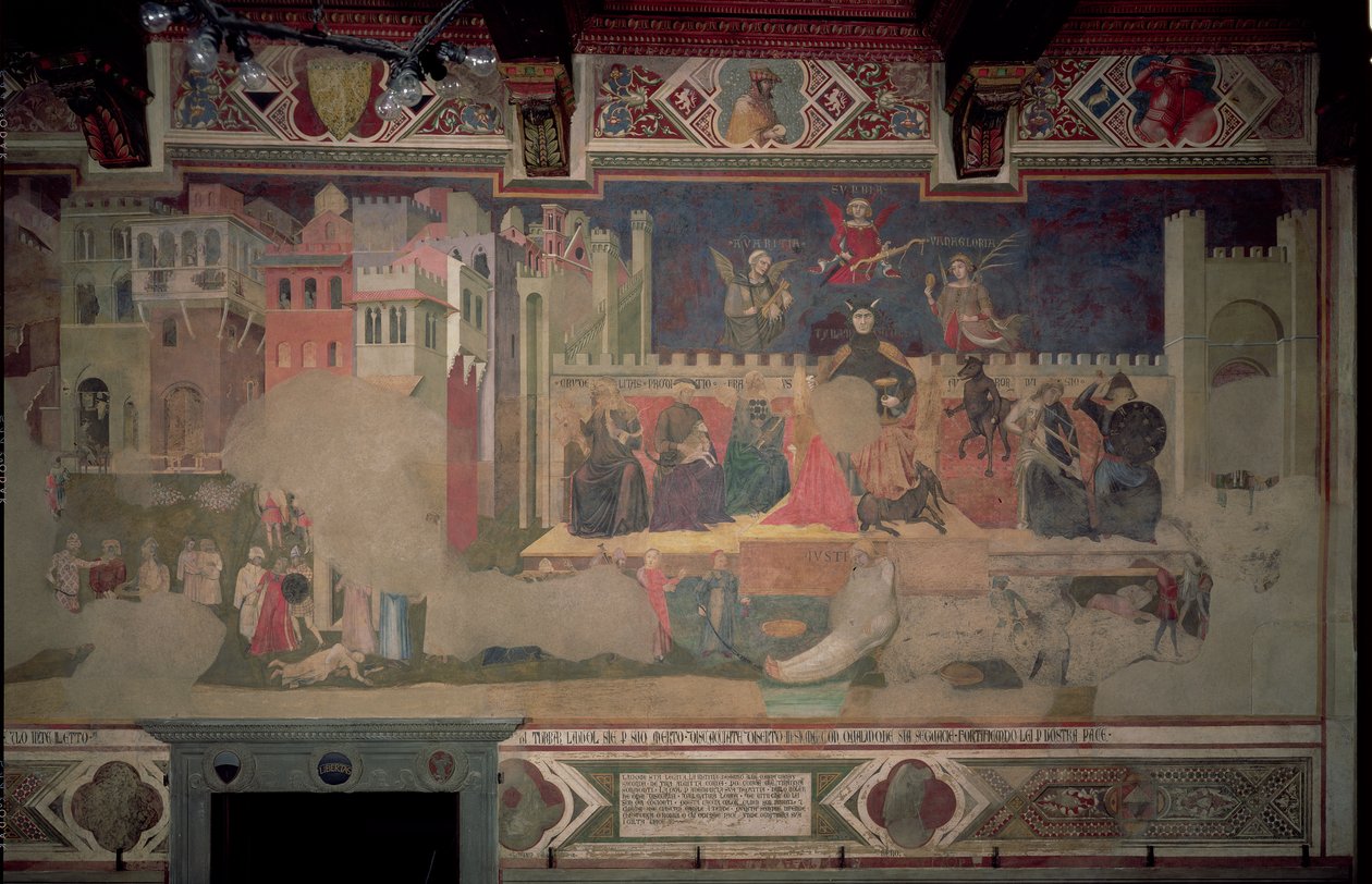 Allegorie van Slecht Bestuur door Ambrogio Lorenzetti
