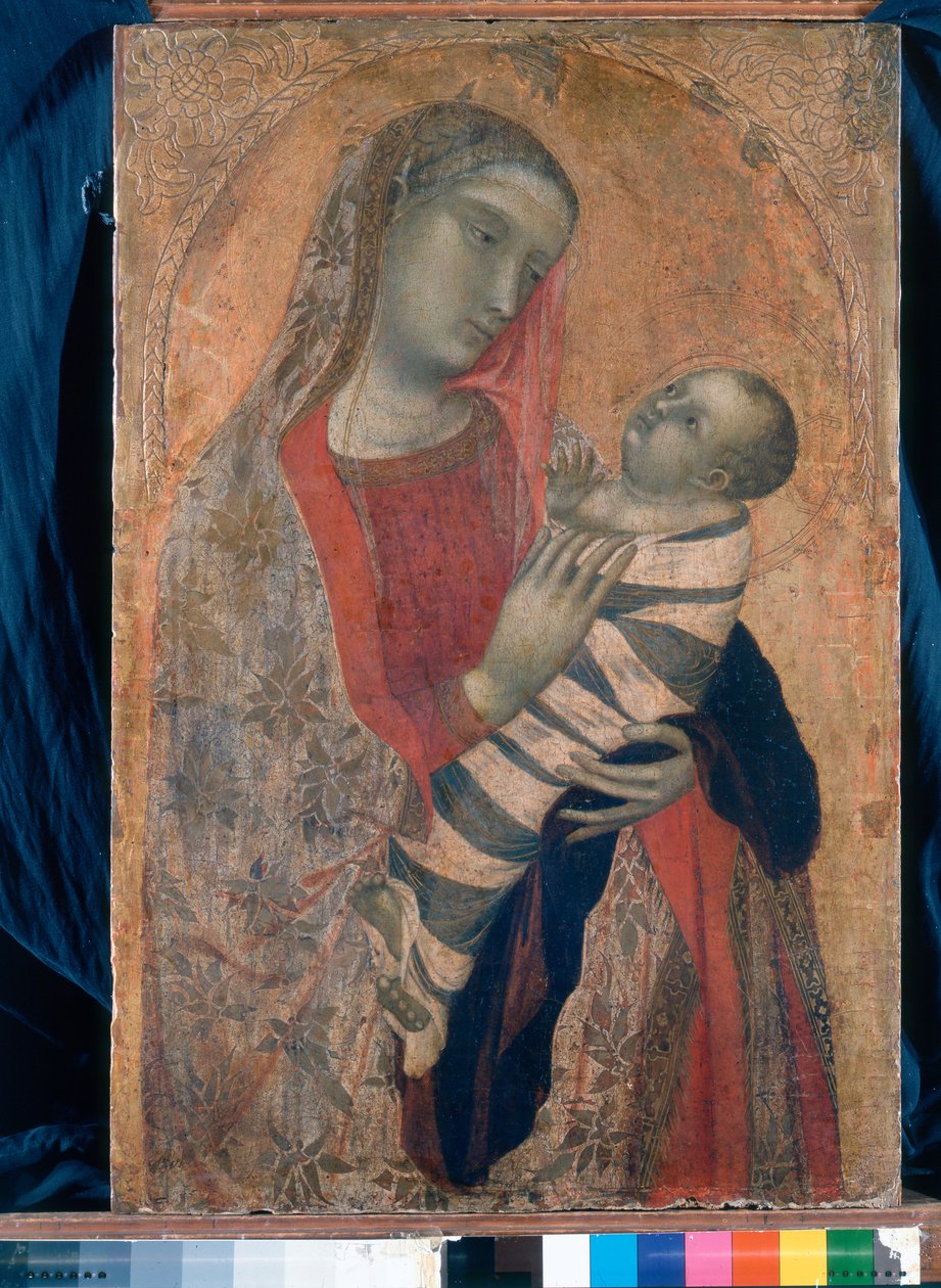 Madonna en Kind door Ambrogio Lorenzetti