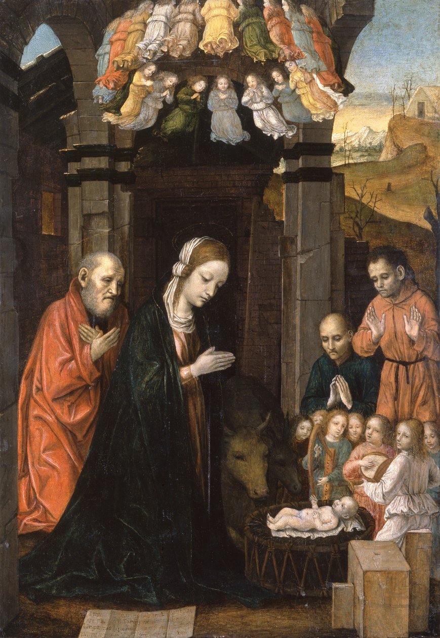 Aanbidding van de Herders door Ambrogio da Fossano (c.1460 1523)