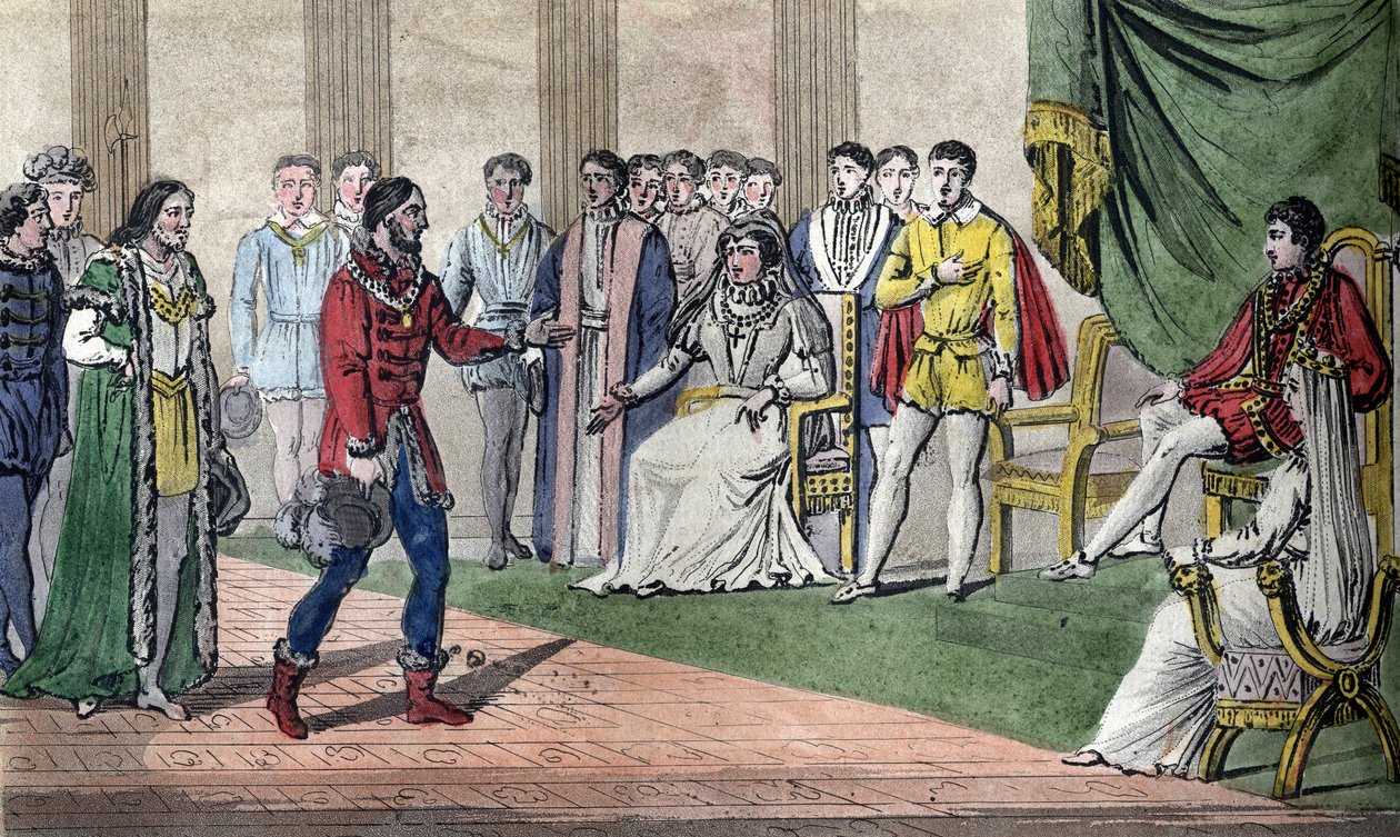 Karel IX (1550-74) wordt door de Rijksdag verteld dat zijn broer Henri d