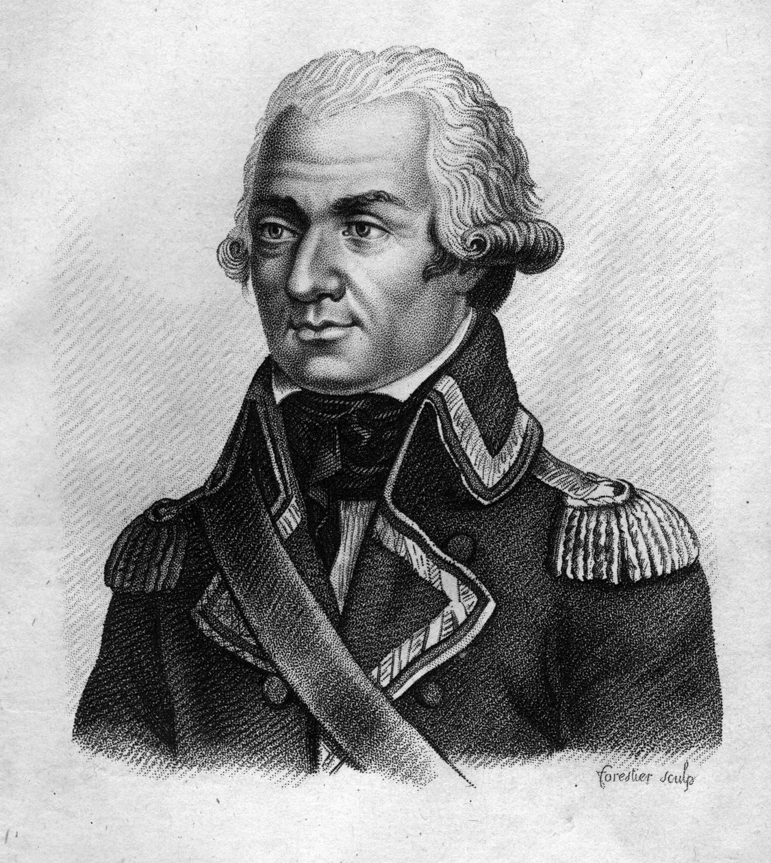 Portret van Charles François du Périer genaamd Dumouriez (1739-1823), Franse generaal.- in “Portretten van de Franse generaals na de overwinningen en veroveringen van de Fransen” Gegraveerd door Ambroise Tardieu in 1818. Stella Collectie door Ambroise Tardieu