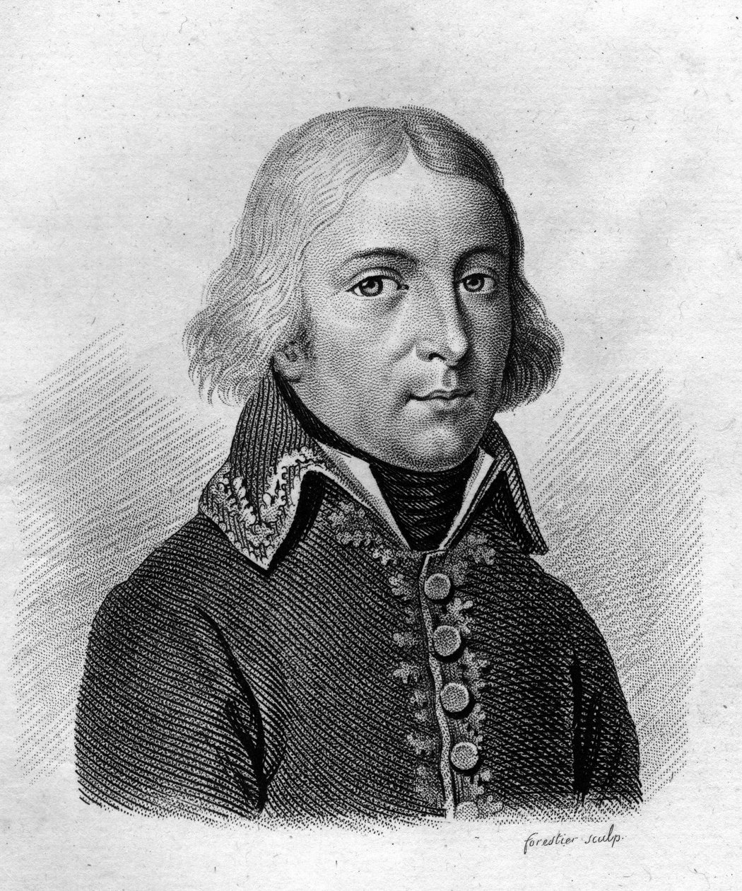 Portret van Elzeard Auguste Cousin de Dommartin door Ambroise Tardieu
