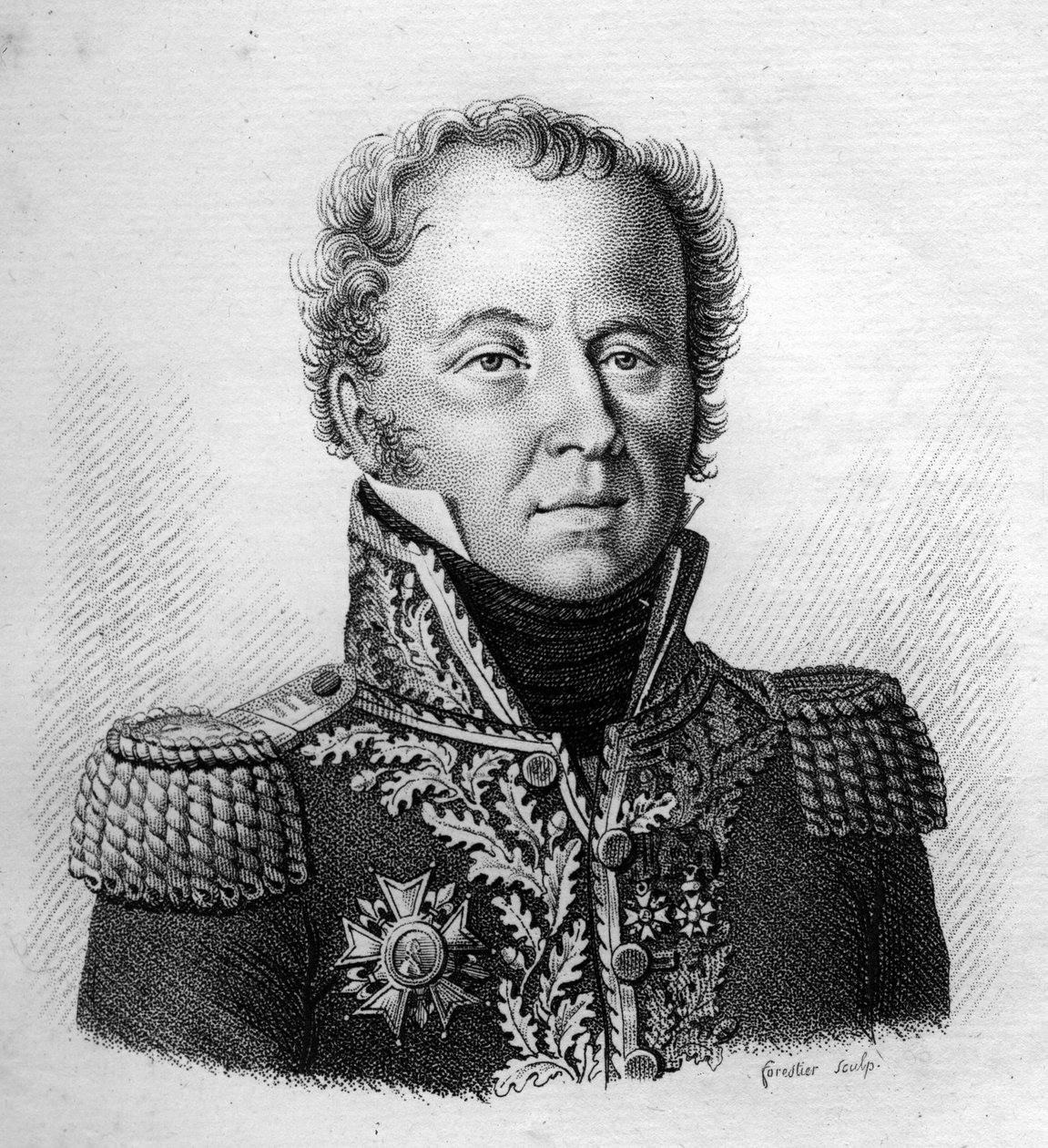 Portret van Generaal-majoor Baron Louis Emmanuel (Louis-Emmanuel) Rey (1768-1846) - in 