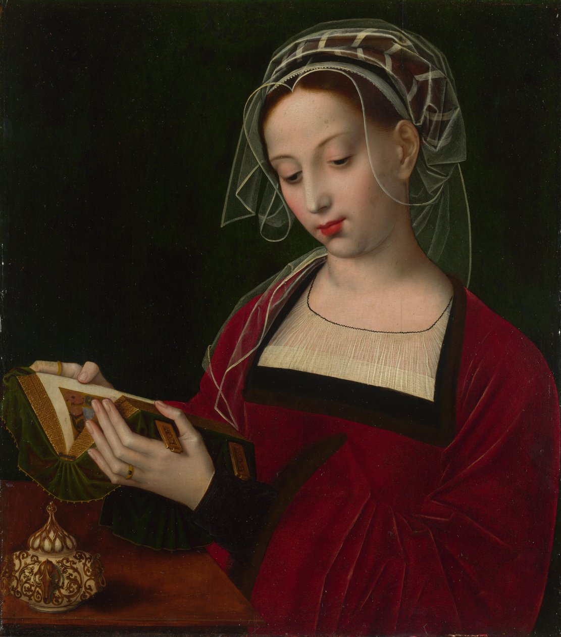 Maria Magdalena lezend door Ambrosius Benson