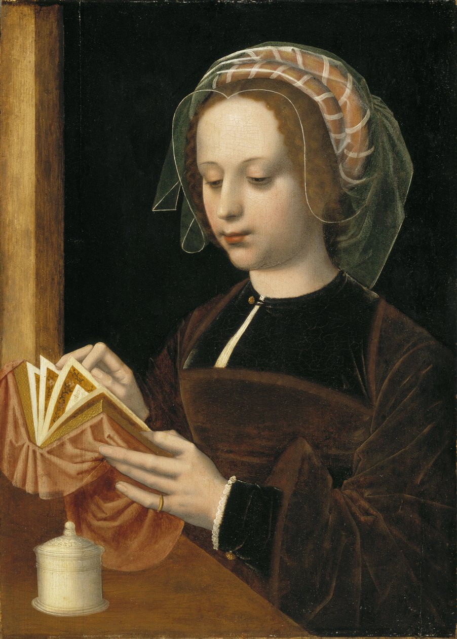 Maria Magdalena lezend door Ambrosius Benson