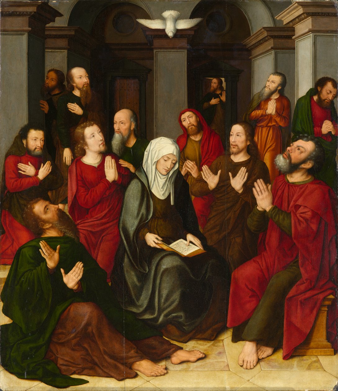 Pinksteren door Ambrosius Benson