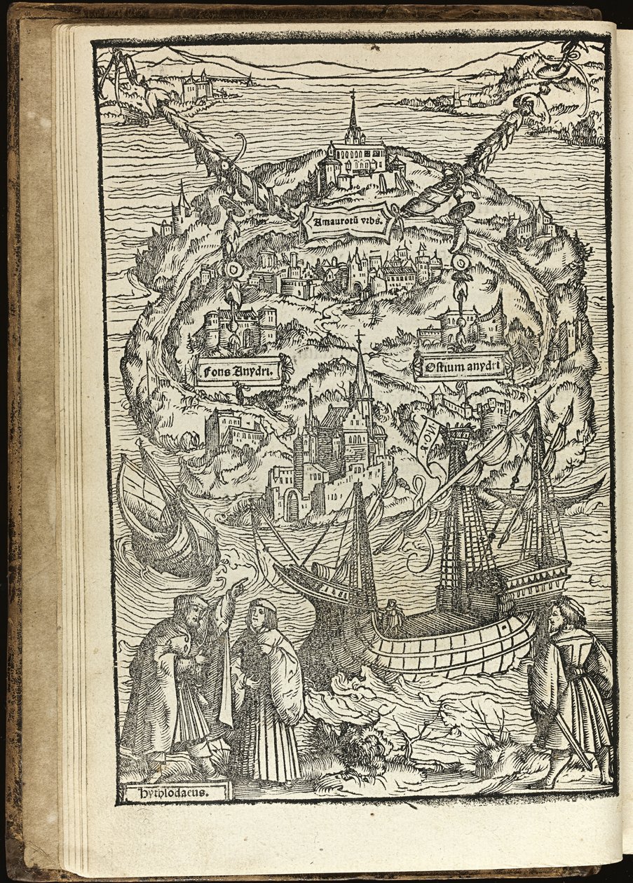 Utopia door Thomas More door Ambrosius Holbein
