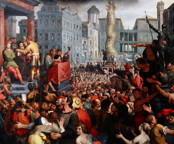 Het oordeel van Zaleucus door Ambrosius the Elder Francken or Franck