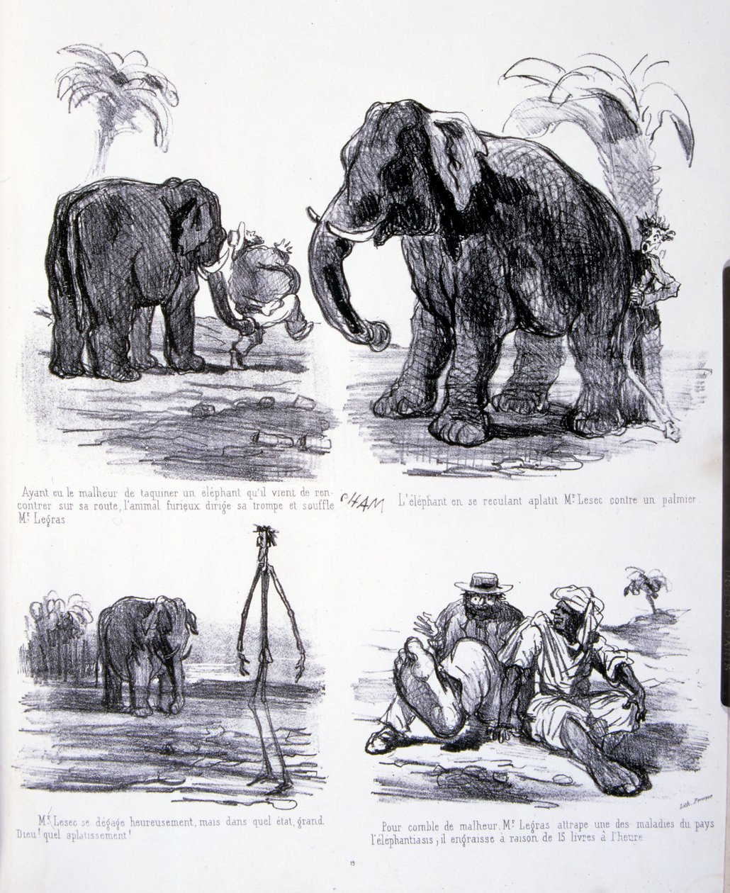 Illustratie voor De kunst van het vetmesten en afvallen door Amédée de Noé