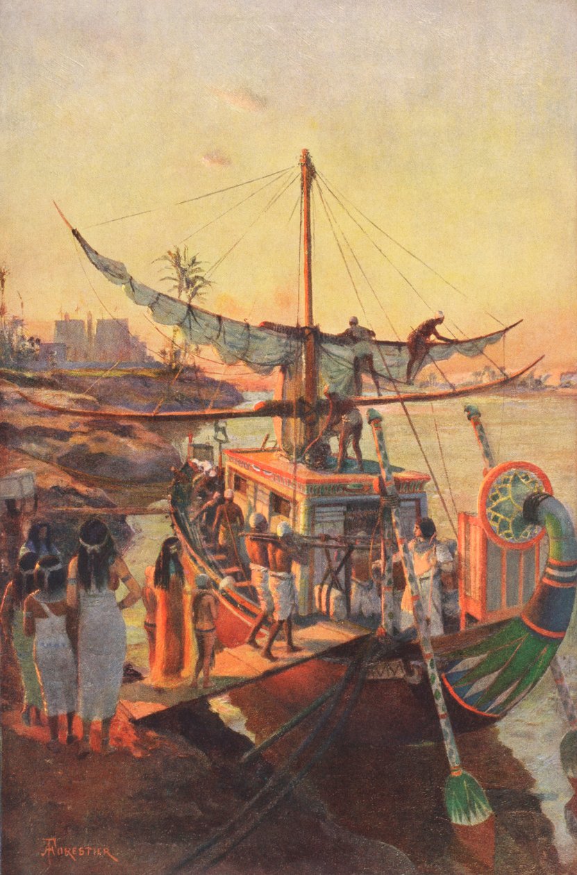 De Legende van de Egyptische oorsprong van de Steen van Scone, uit 