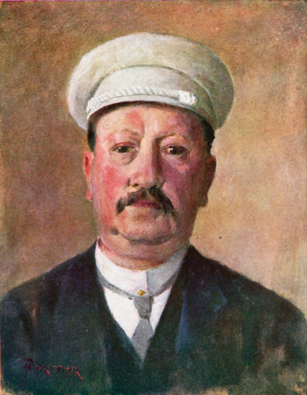 Een Vlaamse burger (kleurenlitho) door Amedee (after) Forestier