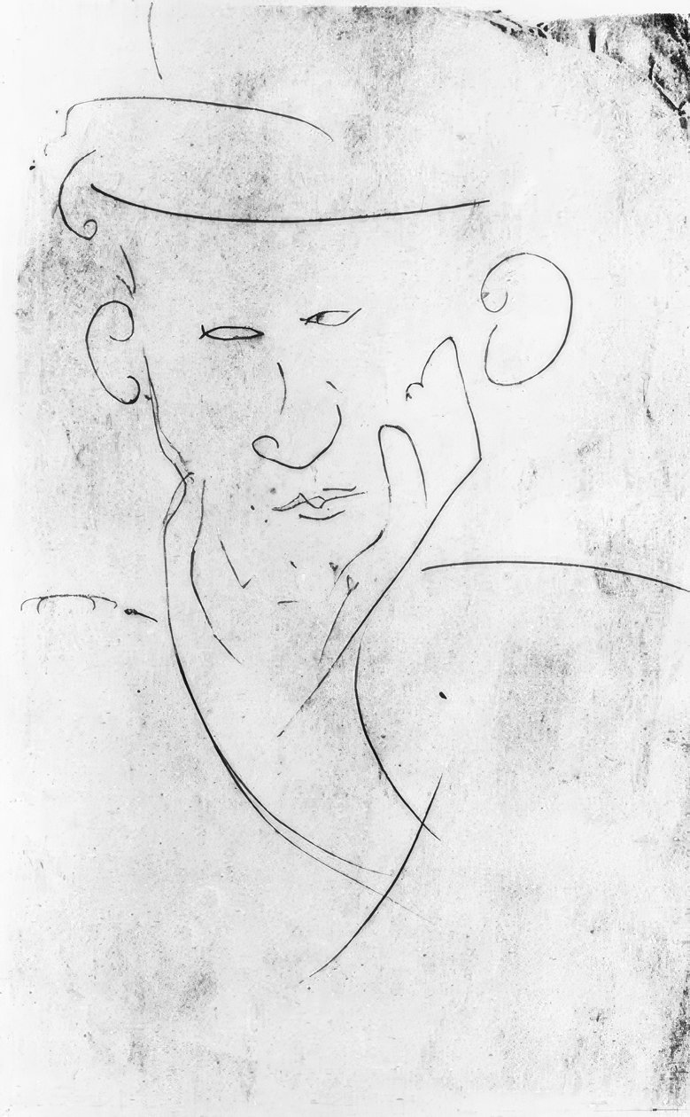 Blaise Cendrars / Zng. v. Modigliani door Amedeo Modigliani