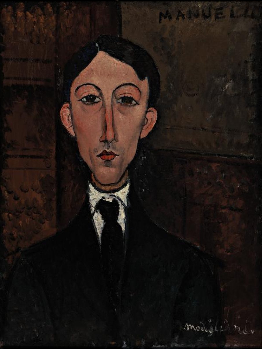 Buste van Manuel Humbert door Amedeo Modigliani
