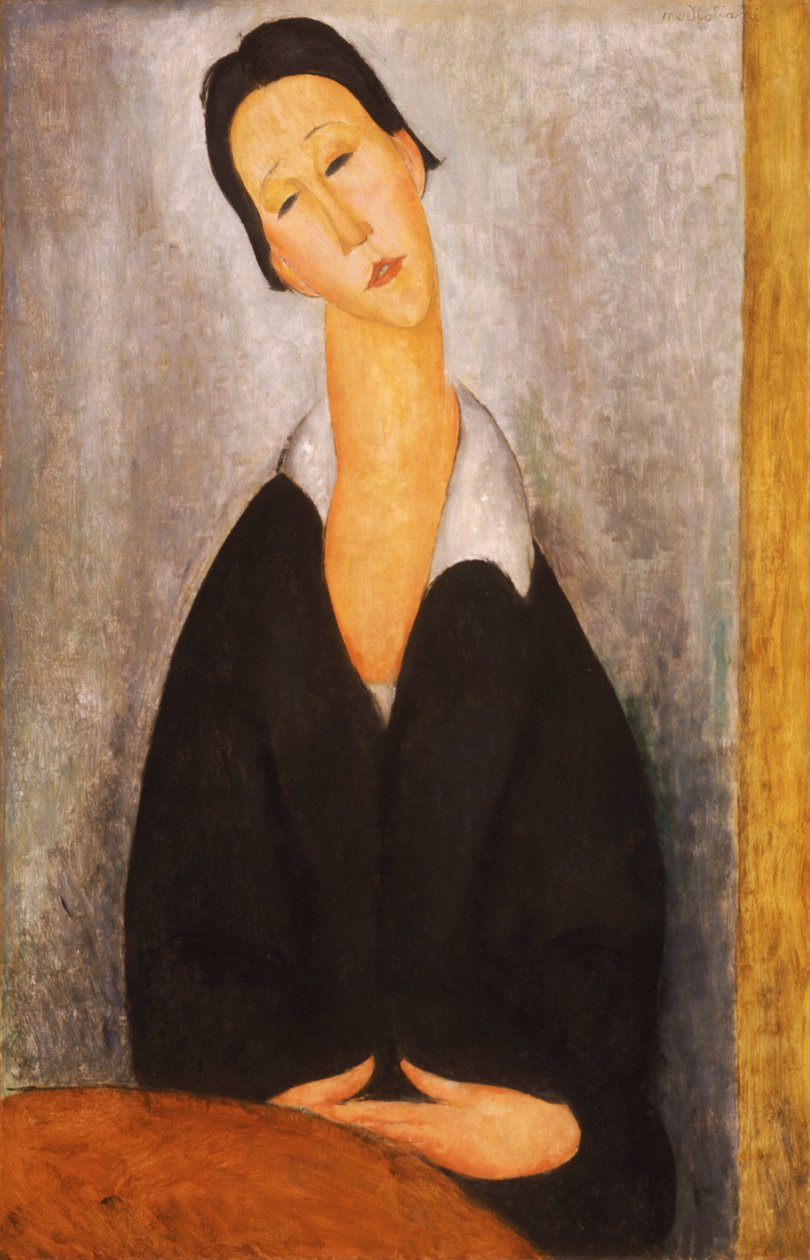 Portret van een Poolse vrouw door Amedeo Modigliani