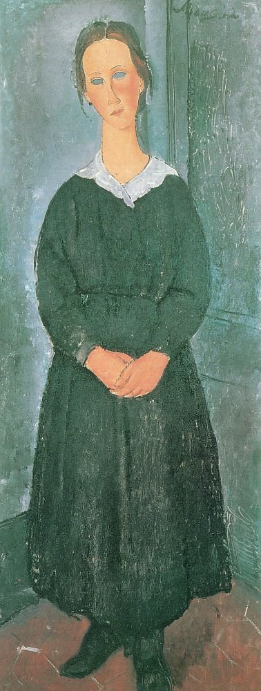 Het dienstmeisje door Amedeo Modigliani