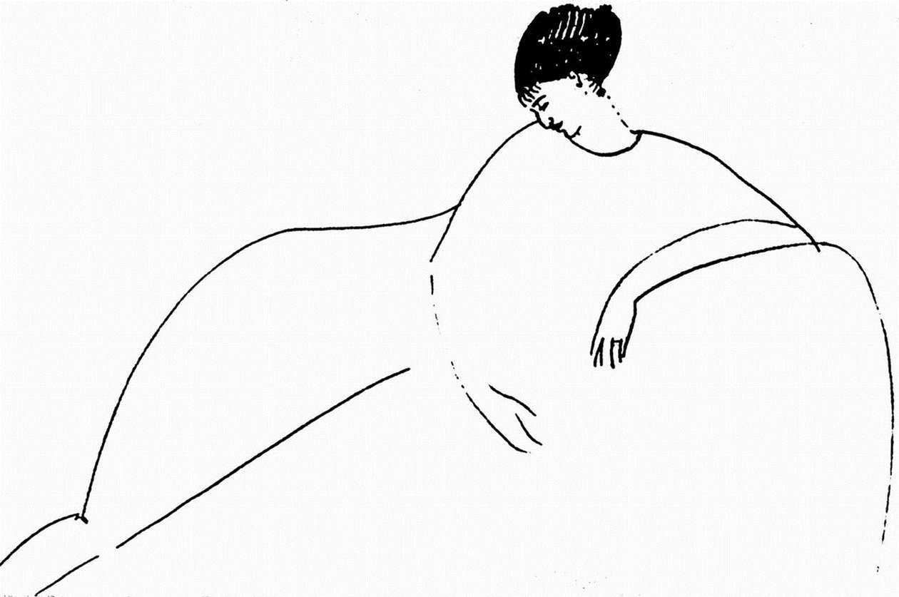 Anna Achmatova, 1911 door Amedeo Modigliani
