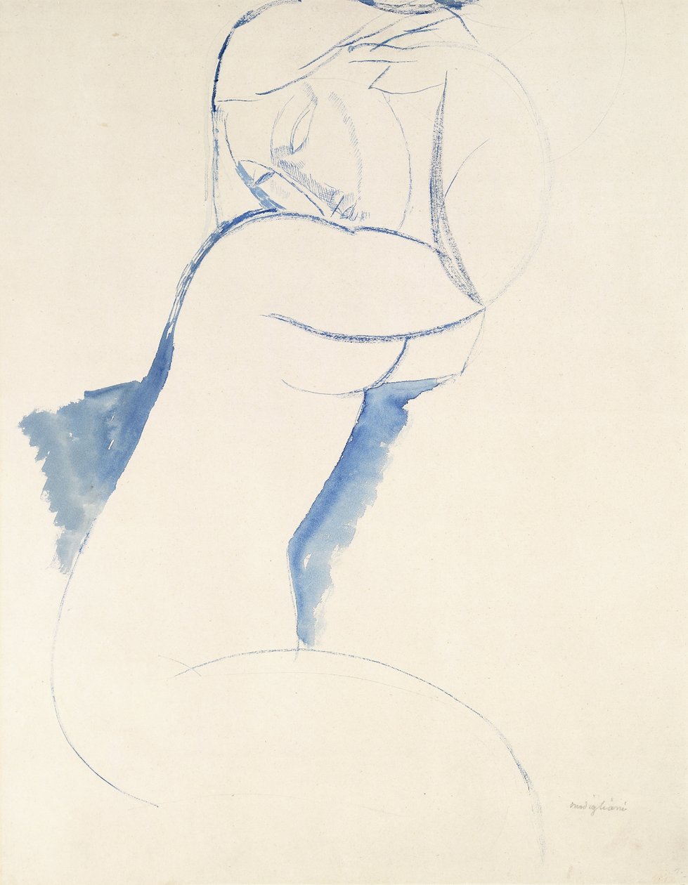 Karyatide door Amedeo Modigliani