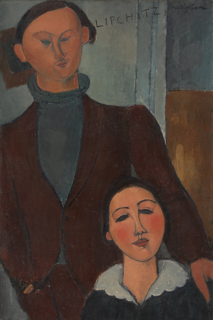 Jacques en Berthe Lipchitz door Amedeo Modigliani