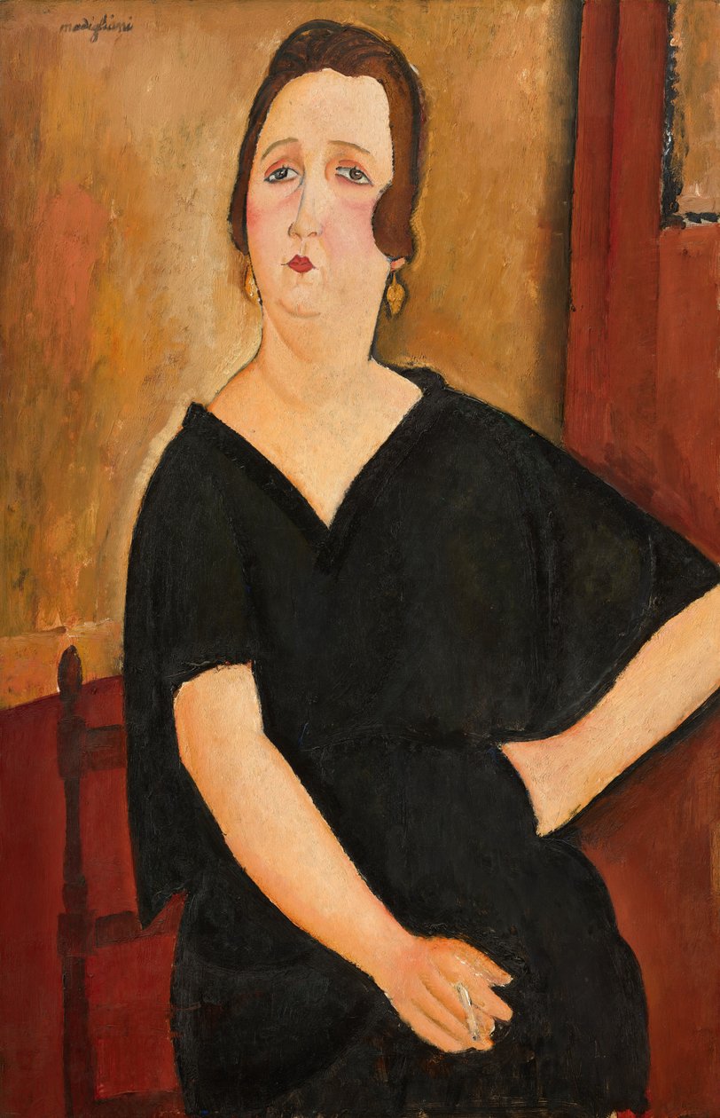Madame Amédée (Vrouw met sigaret) door Amedeo Modigliani