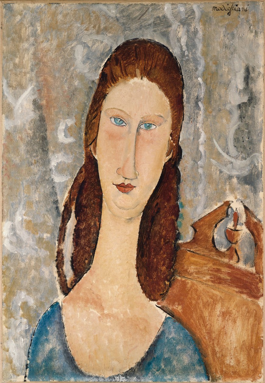 Portret van Jeanne Hebuterne door Amedeo Modigliani