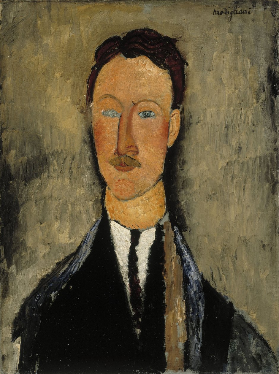 Portret van Leopold Survage door Amedeo Modigliani