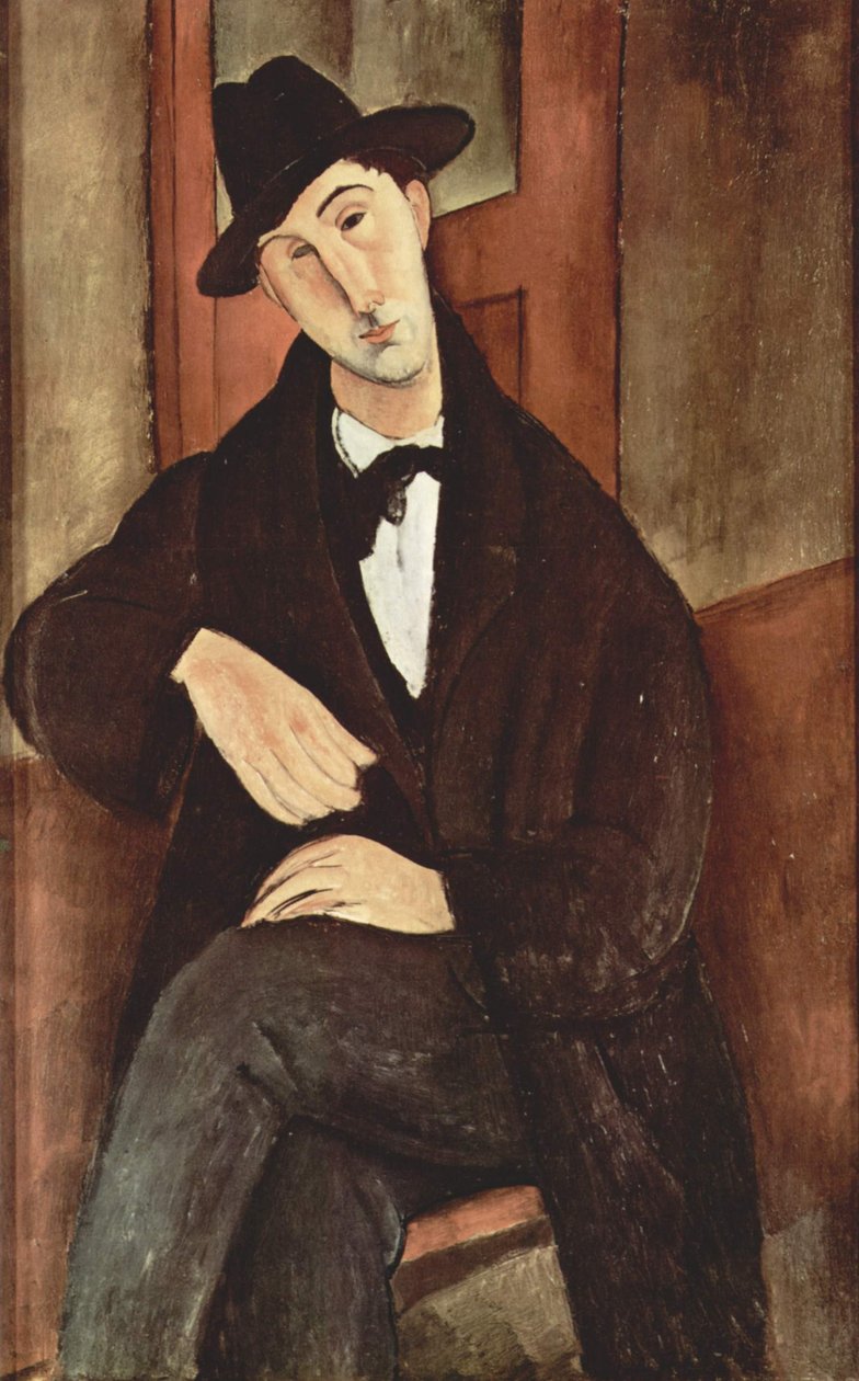 Portret van Mario Varfogli door Amedeo Modigliani
