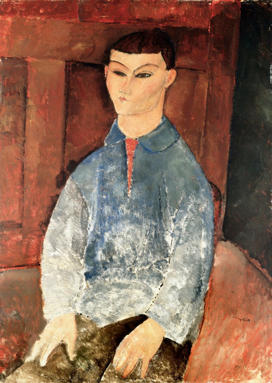 Portret van Moise Kisling Seduto door Amedeo Modigliani