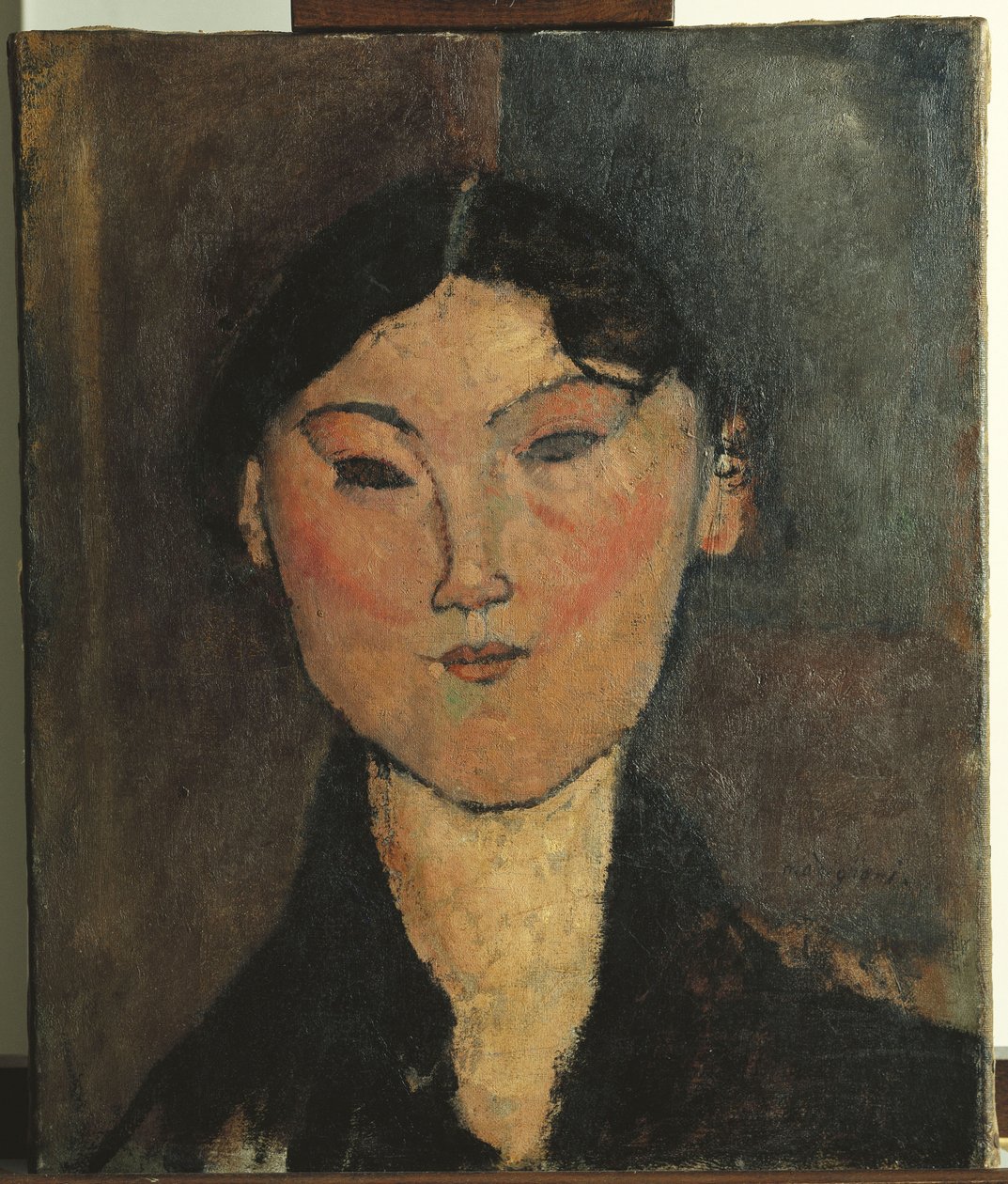 Portret van een Vrouw door Amedeo Modigliani