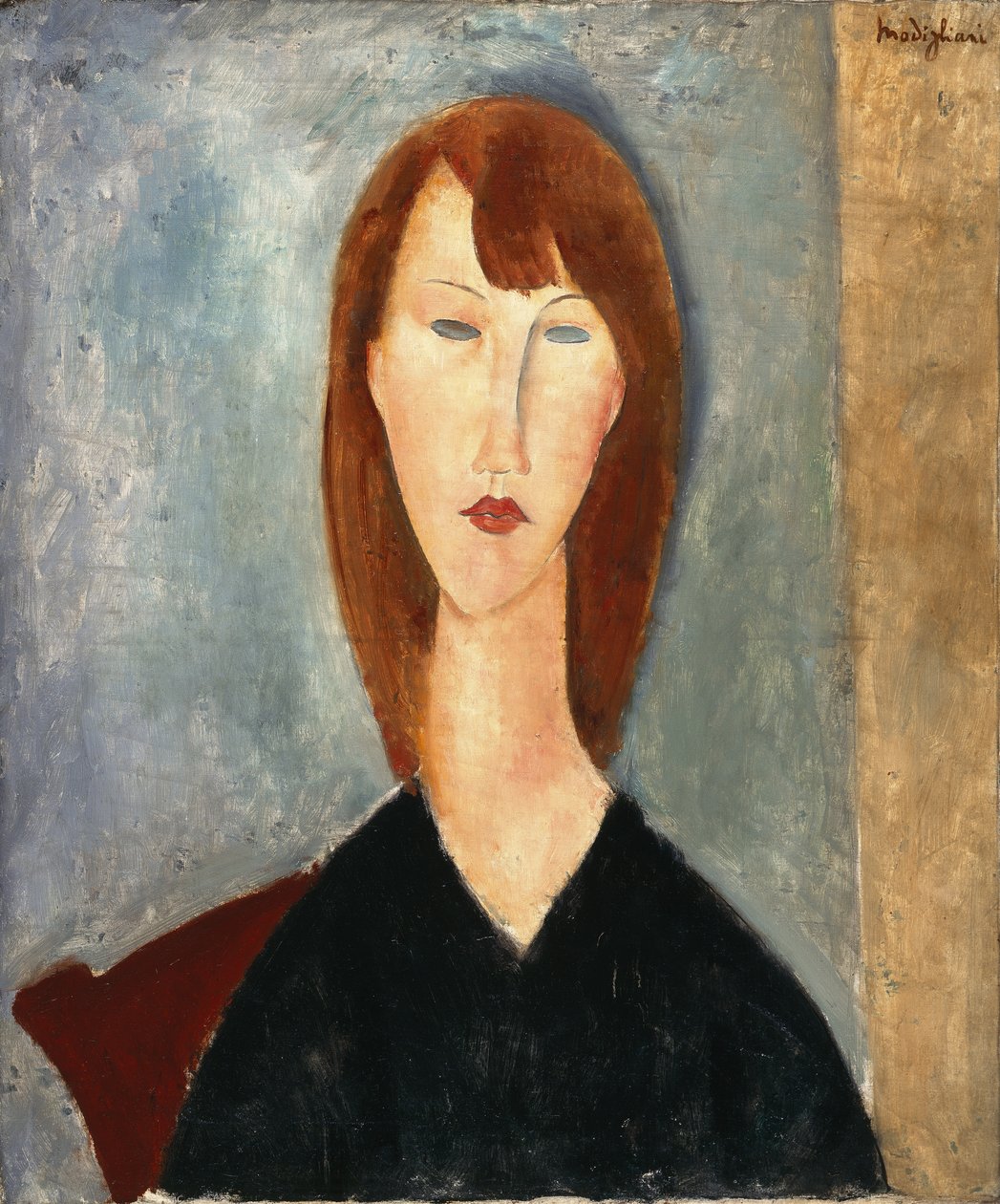 Portret van een onbekend model door Amedeo Modigliani