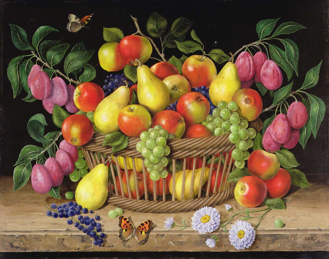 Appels, peren, druiven en pruimen, 1999 door Amelia Kleiser