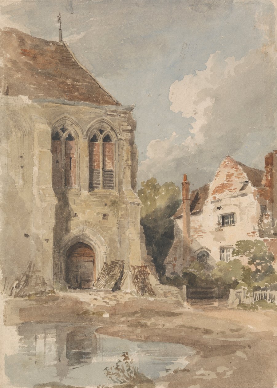 Oude Kerk en Huis door Amelia Long