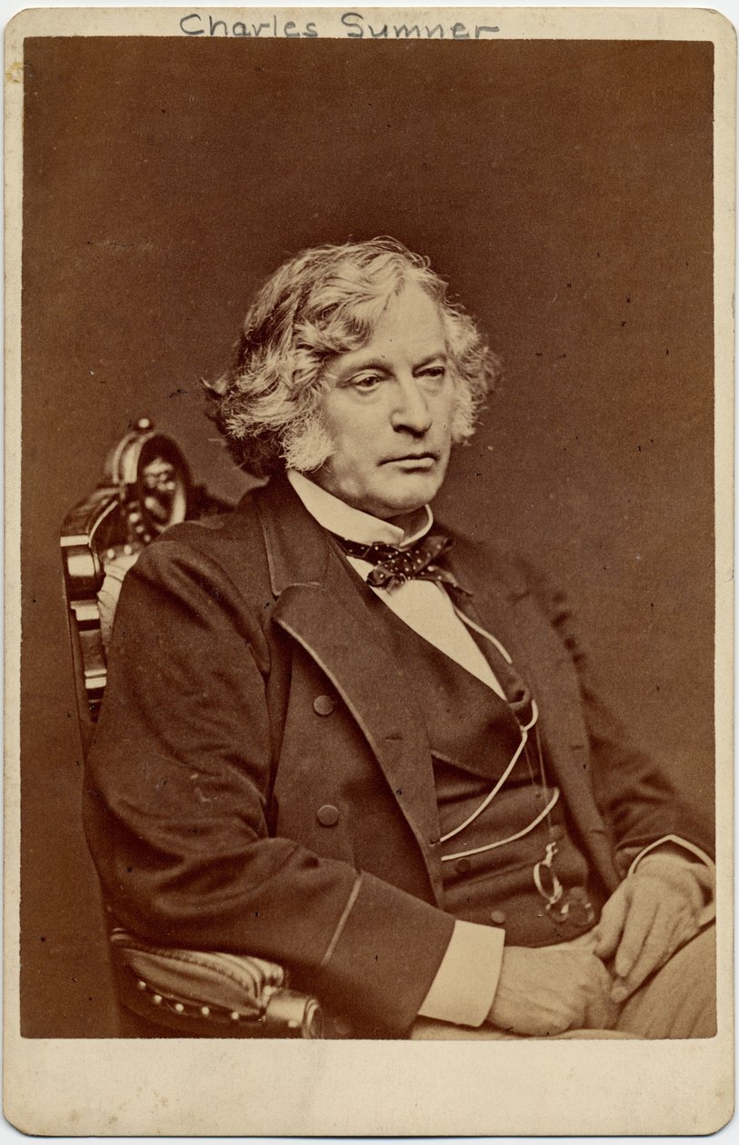 Charles Sumner (1811-74), Amerikaanse senator; foto door George Warren, Boston door American Photographer