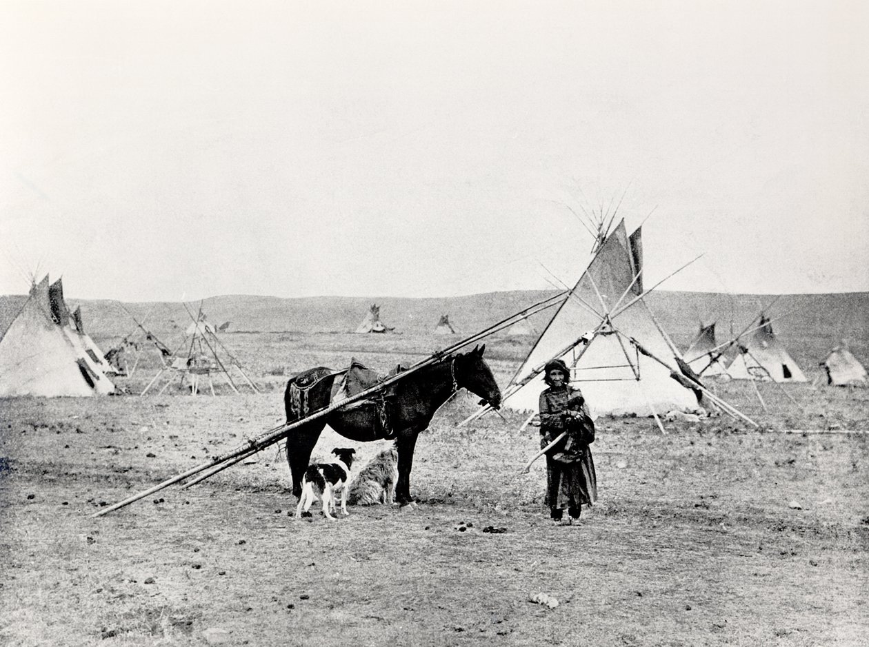 Comanche-indiaan door American Photographer