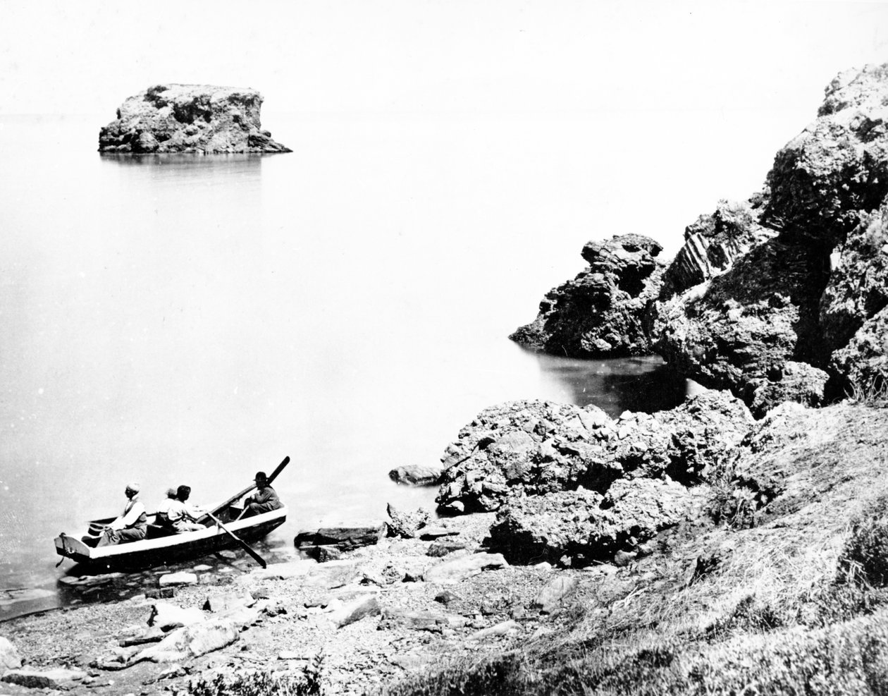Het Grote Zoutmeer, Utah, ca. 1870s door American Photographer