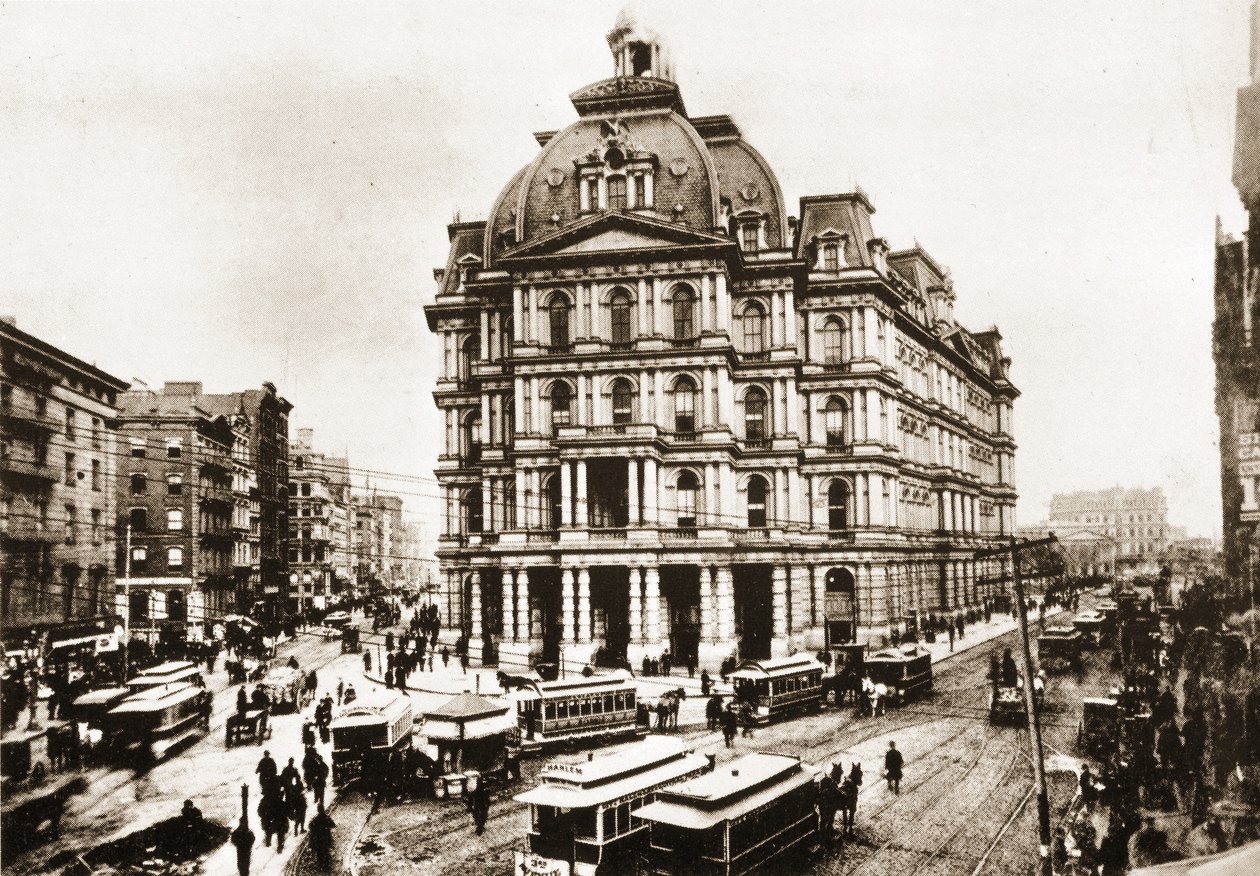 Het oude postkantoor, New York City, 1887 door American Photographer