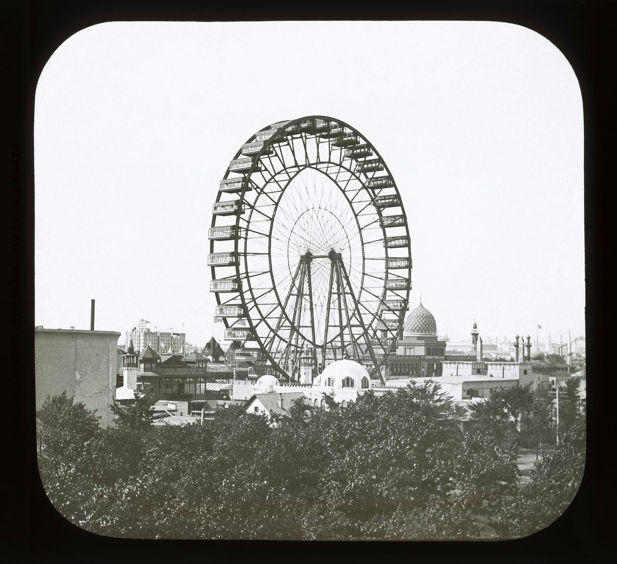 Wereldtentoonstelling van Chicago: reuzenrad, 1893 door American Photographer